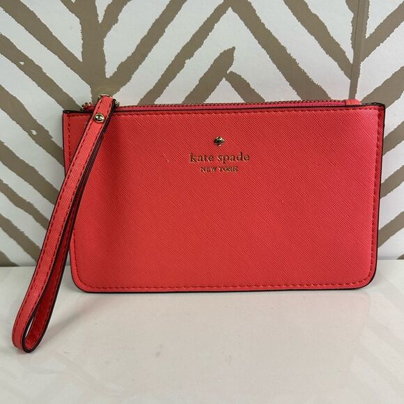 Kate Spade Coral Wristlet - Picture 1 of 4